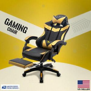 Game Storm כיסאות גיימינג ZYBRTEK Computer Gaming Adjustable Chair Recliner Seat Swivel Footrest Office